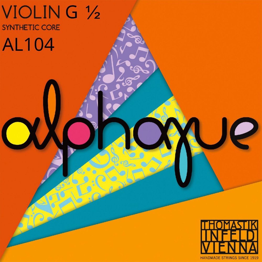 Thomastik Single string for Violin ALPHAYUE 1/2, scale 283mm/11.1" nylon core - G-string synthetic core, monel wound