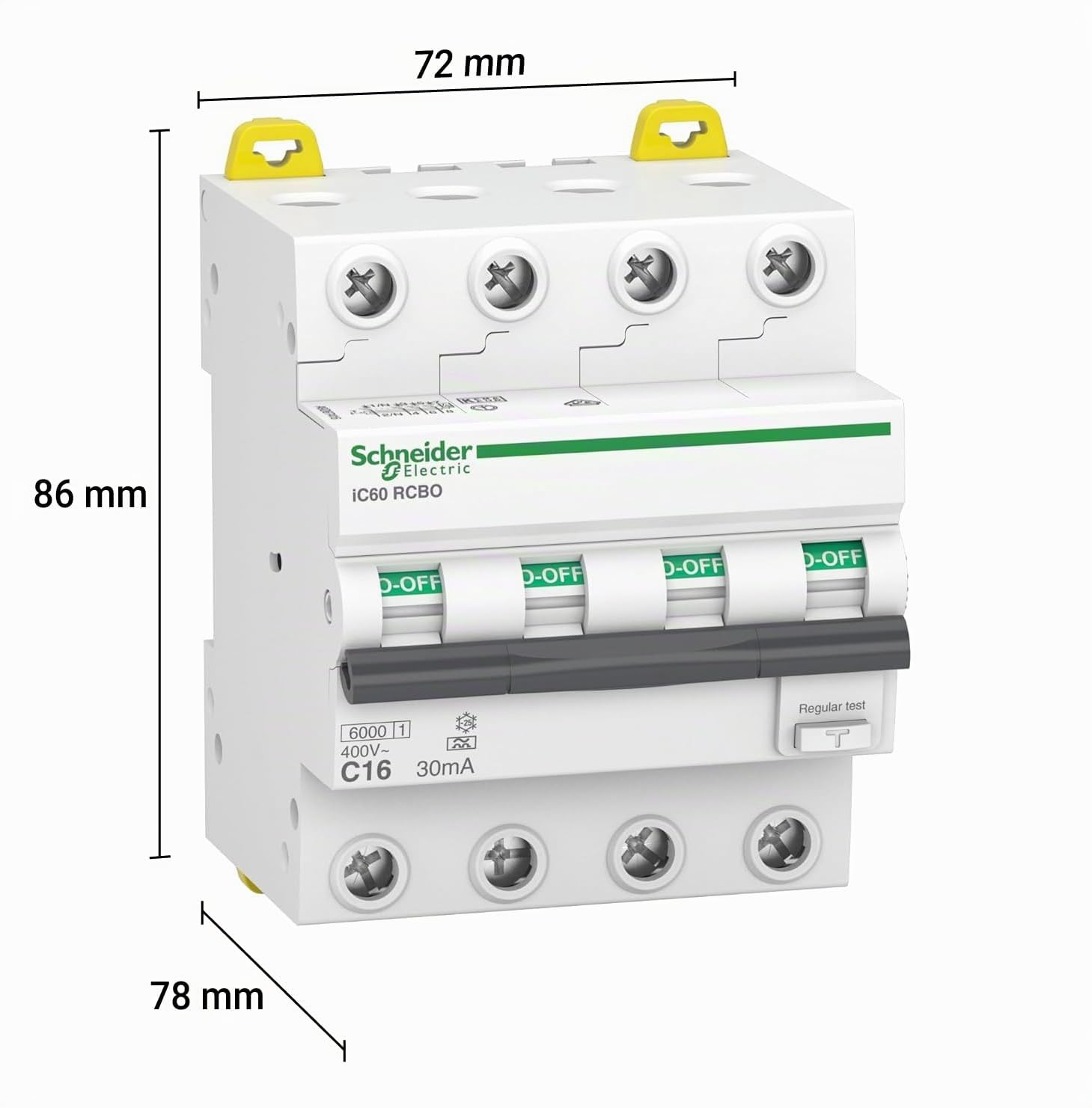 Schneider Electric FI-/Leitungsschutzschalter Acti9 iC60N, A9D67416