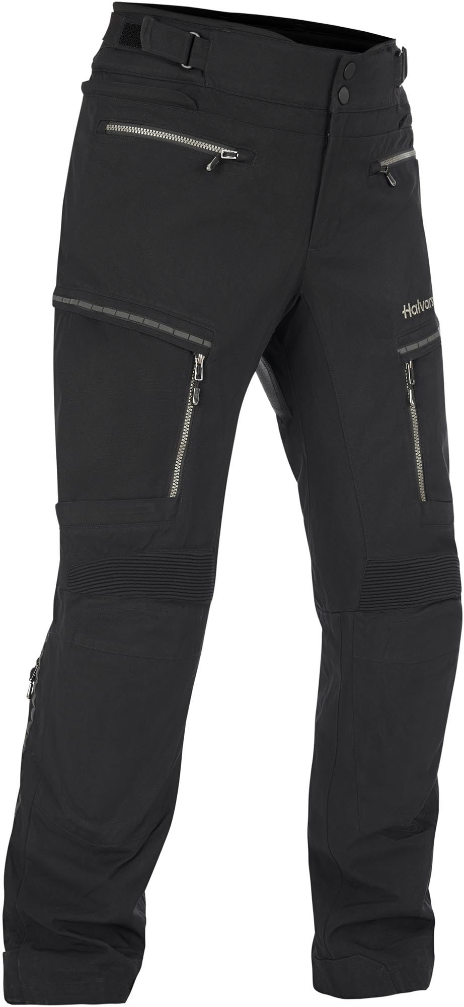 Halvarssons Mora V2 Pantaloni tessili impermeabili per motociclette, nero, 50