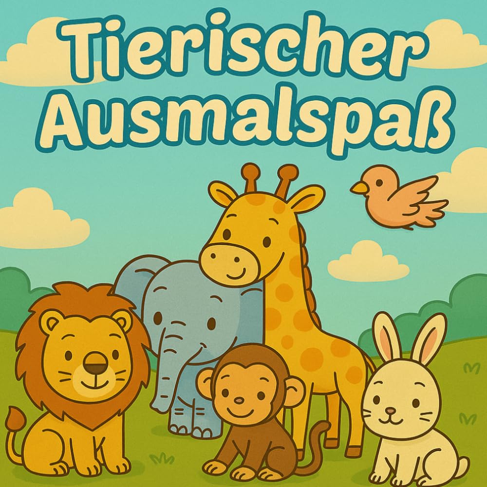 Tierischer Ausmalspaß: Tierwelten entdecken – Malbuch ab 1Jahr