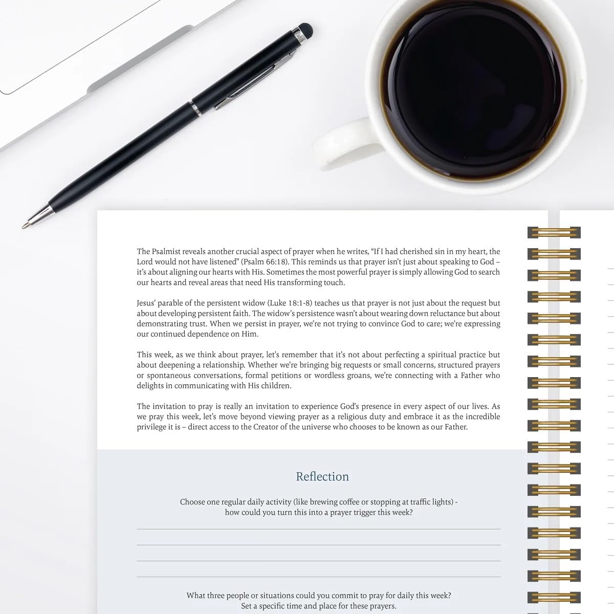 Official Spiral Bible® The Bible in a Year | 52 Week Guided Bible Study & Daily Reading Plan | Spiritual Companion & Journal for Adults & Teens | 8.5" x 11" Notebook | Mountains - Image 9