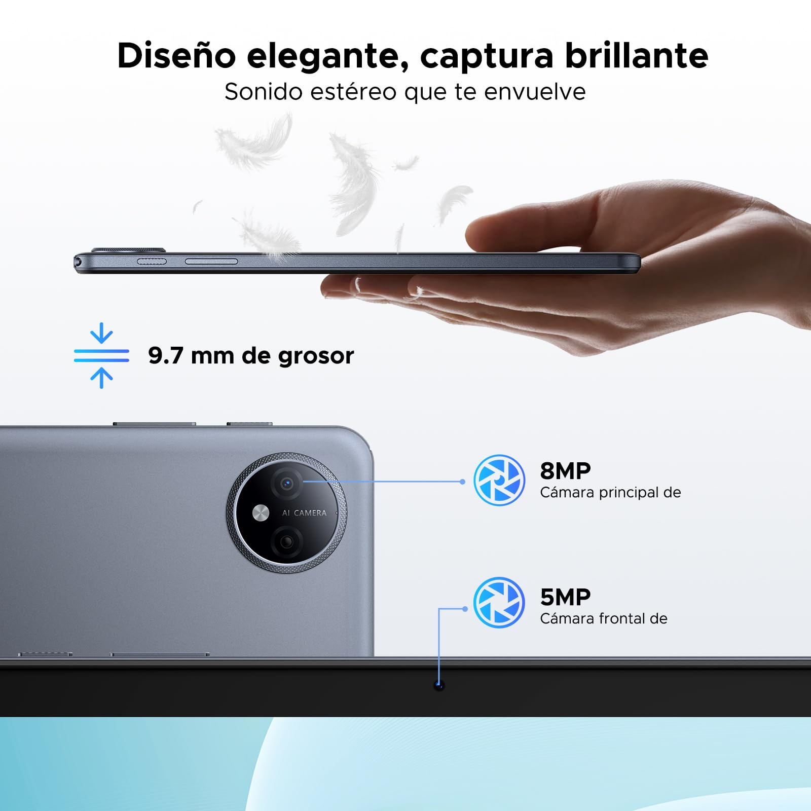 P10 Tablet Android 16, Tablet 10 Pulgadas 48GB RAM+128GB ROM/2TB TF, Tableta con Teclado y Lapiz, 90Hz Screen, 7000mAh, Gemini AI, 5G WiFi, Face ID, 5W OTG, OTG, GPS, 3.5mm, Widevine L1, Gris