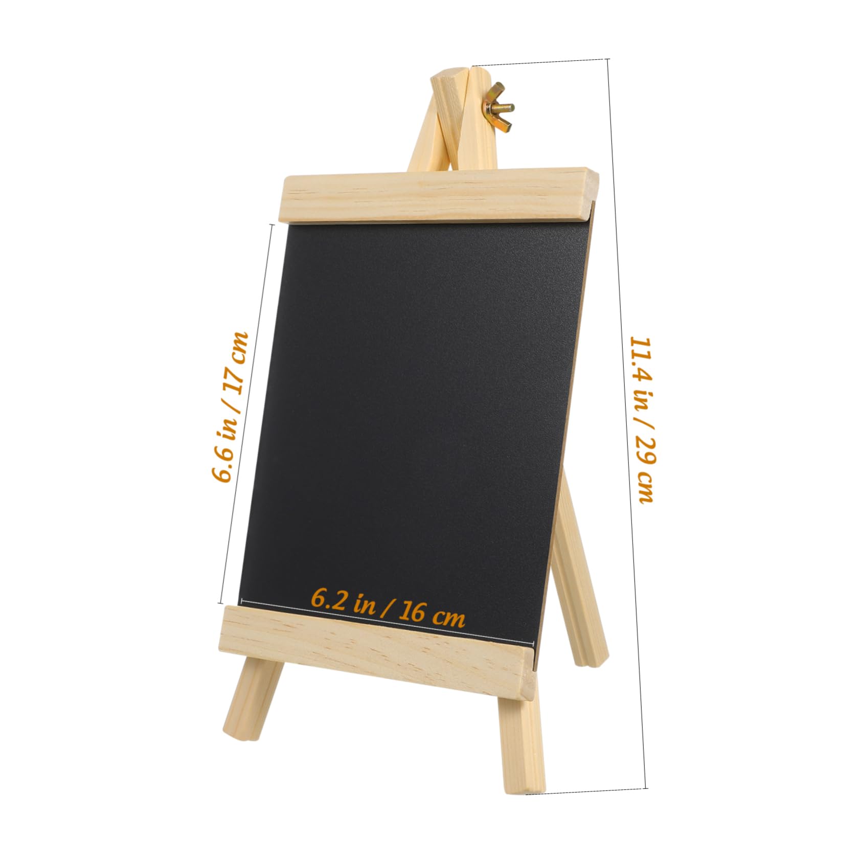 LALAFINA Freestanding Wooden Chalkboard Sign for Tabletop Display Lightweight Message Board for Weddings Restaurants and Events Wooden Easel Design