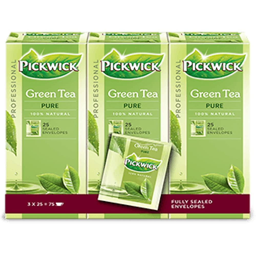 Pickwick Tee Fair Trade grün rein 25x1,5gr, 3 Stück