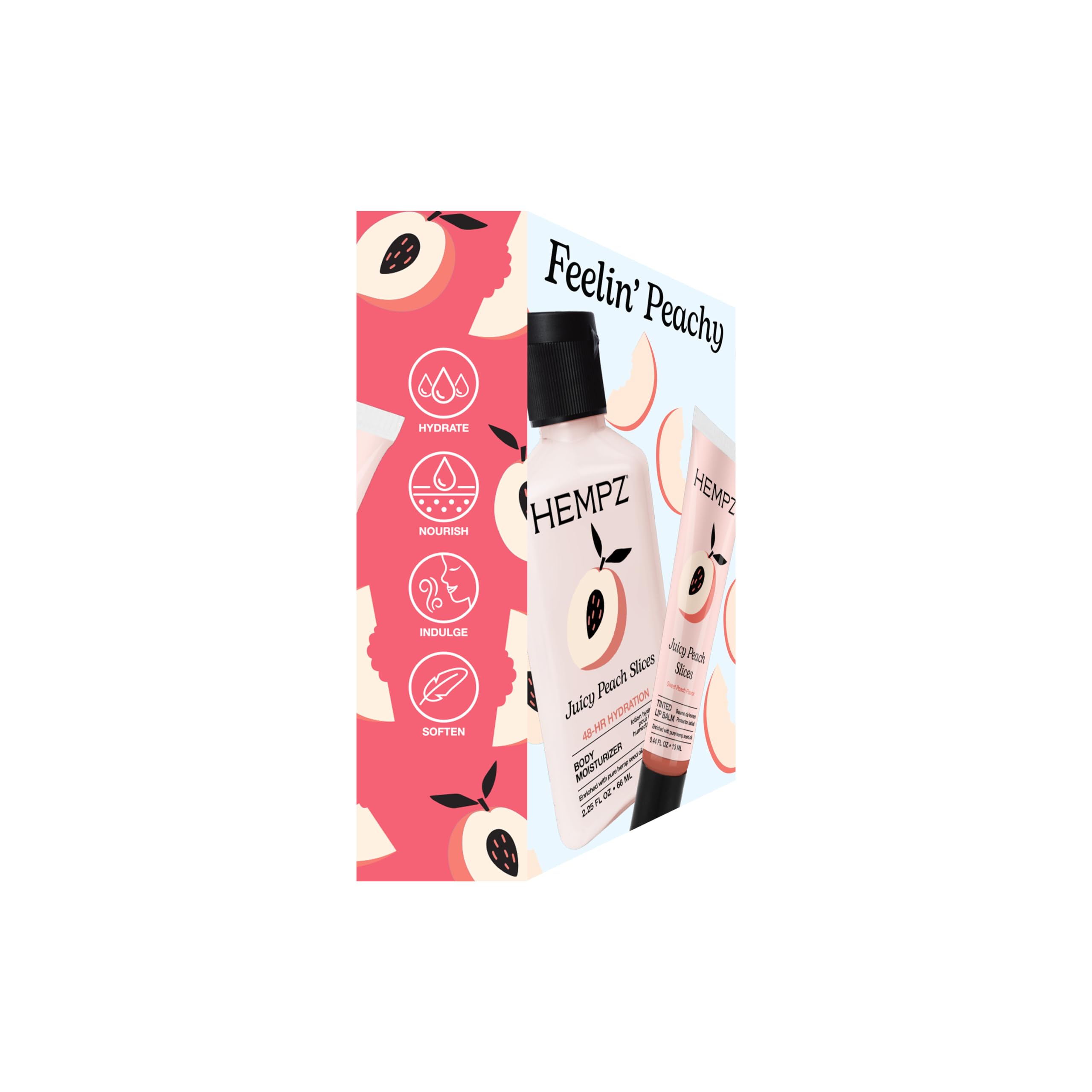 Amazon.com : Hempz NEW Mini Peach Body Lotion and Lip Balm Set