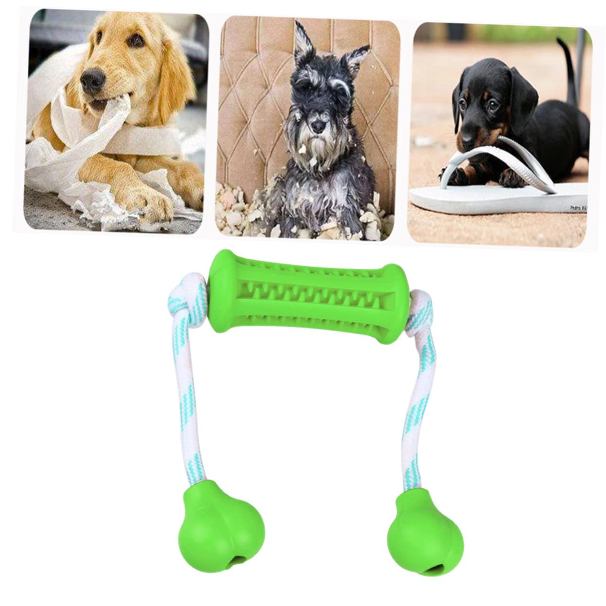 Toddmomy 3piezas para De Cuidado Cepillo De Dientes para Masticable para Limpiar y para Cachorros y Verde