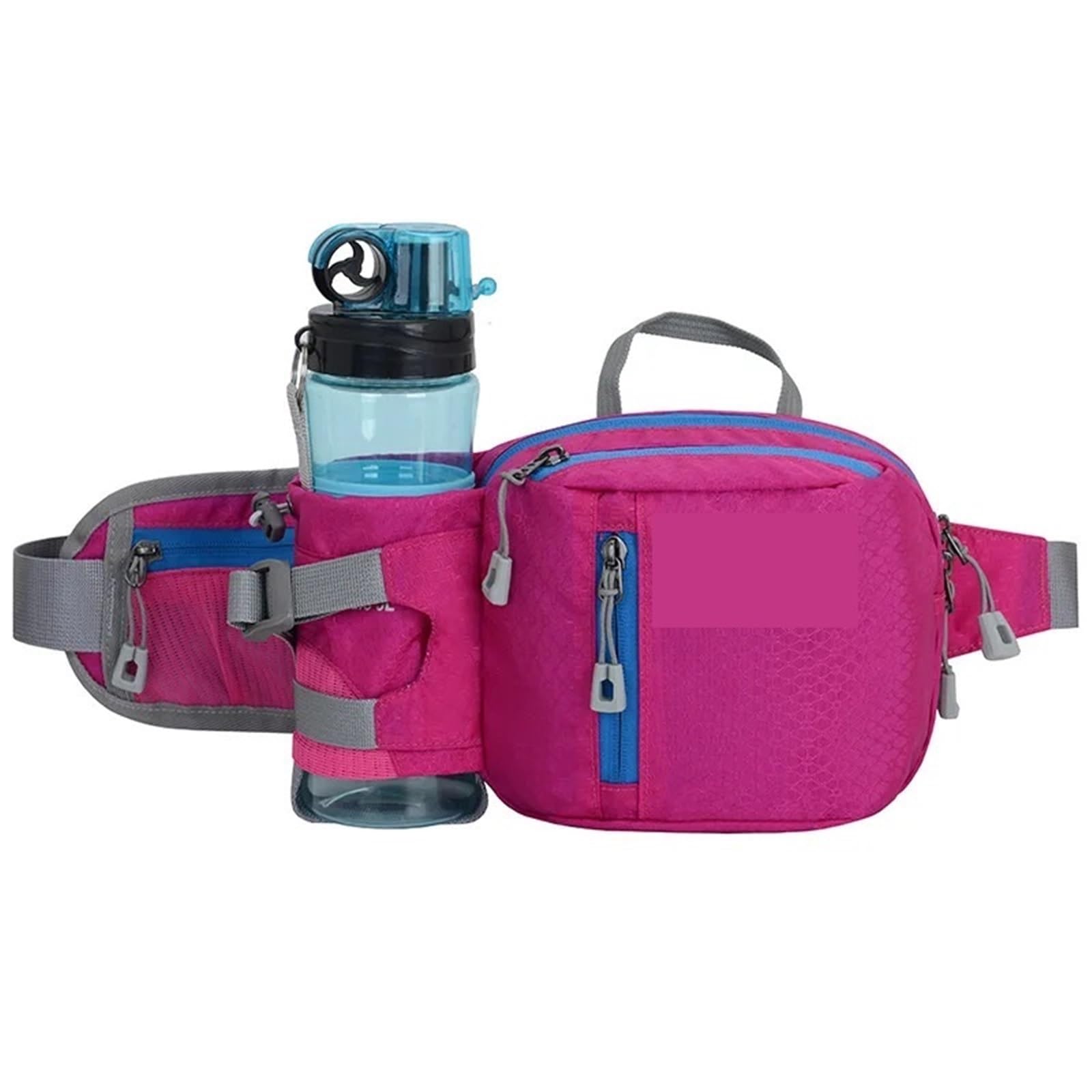 Lauftasche Taille Gürteltasche Outdoor Marathon Gym Sport Fitness Wasserflasche Tasche Fanny Hüfttasche Reiten Radfahren Handytasche Für Herren(Rose RED)
