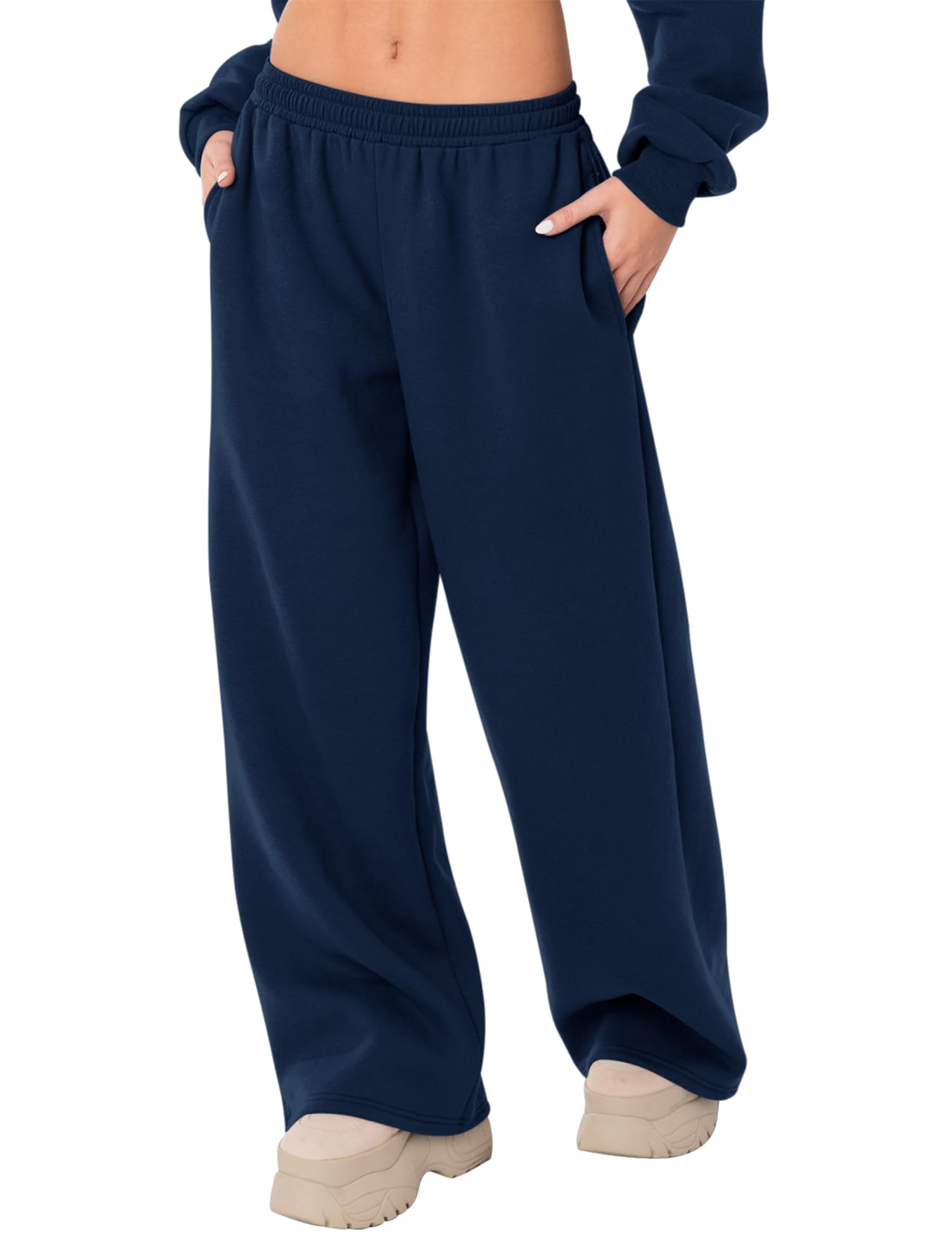 LOMON Wide Leg Sweatpants