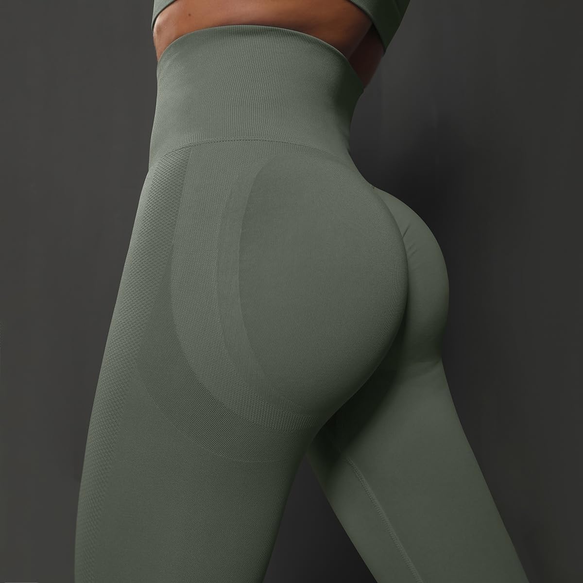 Legginsy do jogi, damskie spodnie do jogi z wysokim stanem, wielokolorowe, różne rozmiary (Dark Grey, L)