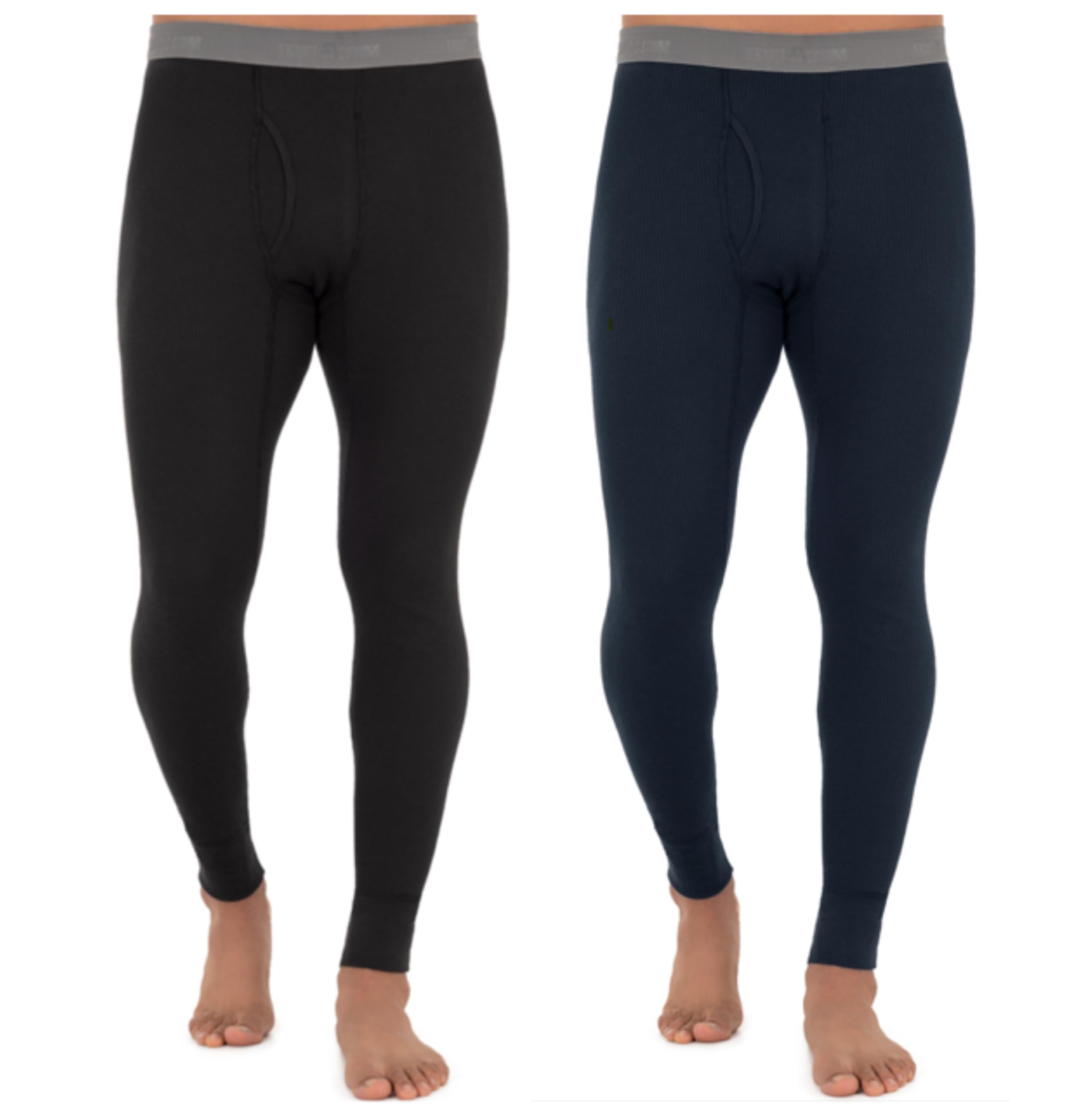 Fruit of The Loom Mens Recycled Premium Waffle Thermal Underwear Long Johns Bottom (1, 2, 3, and 4 Packs)
