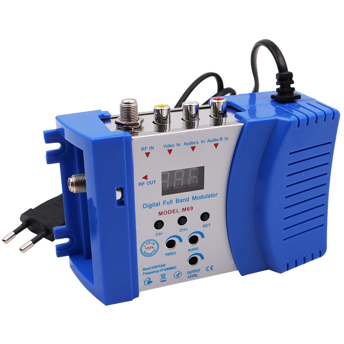 DollaTek Modulateur RF Convertisseur AV-RF AV-TV VHF UHF PAL/NTSC pour Récepteurs Satellite Caméras Vidéo CATV