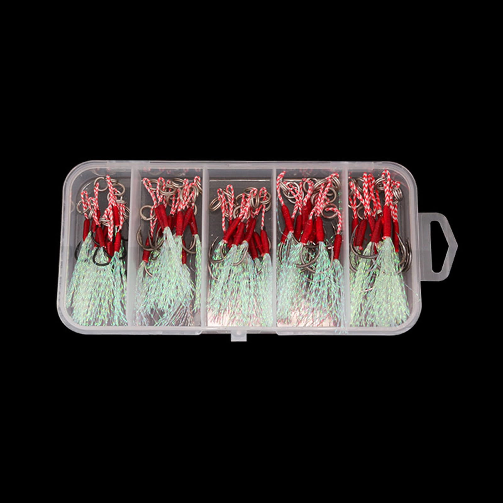 50Pcs Pesca Assist Hook Kit Jigs Assistere Slow Rapidamente Caduta Accessori Strumento di Piccole Dimensioni Jigging Lento Rapidamente Caduta