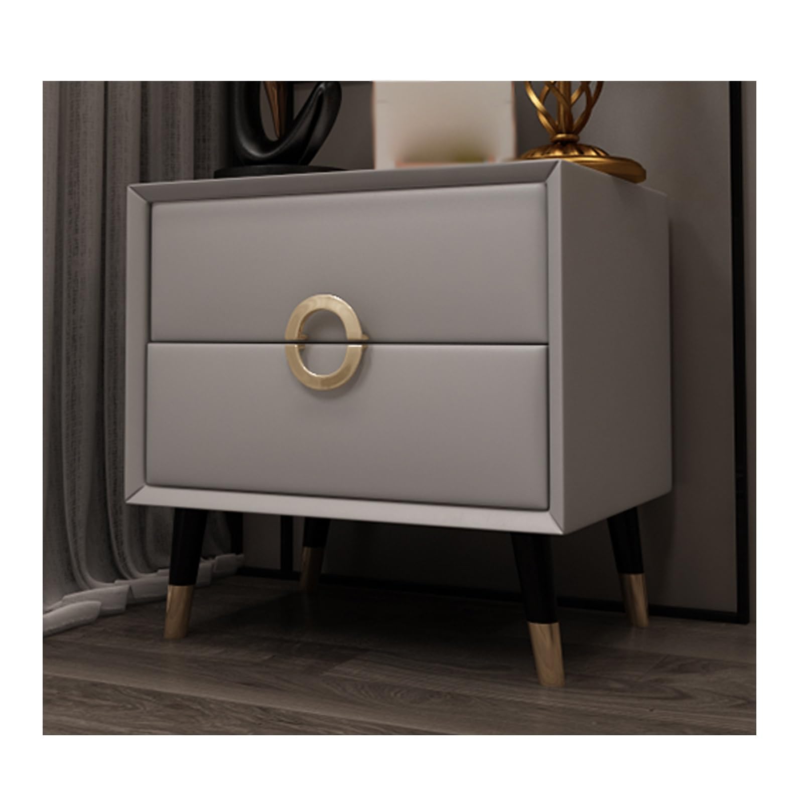 Table de chevet moderne avec tiroir amovible pour chambre chic
