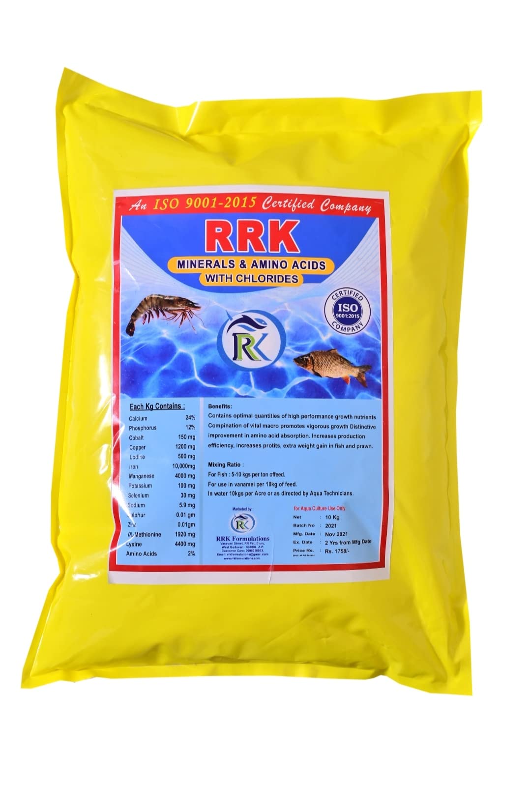 RRK Minerals and Amino ACIDS with CHLORIDES for HIGH Salinity PRAWN Tank(Above 10PPT) (B08JV4H79D) Amazon Price History, Amazon Price Tracker