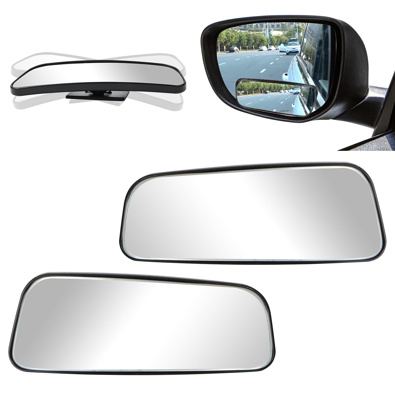 2 PCS Toter Winkel Spiegel für Autos, Konvexer Rückspiegel m