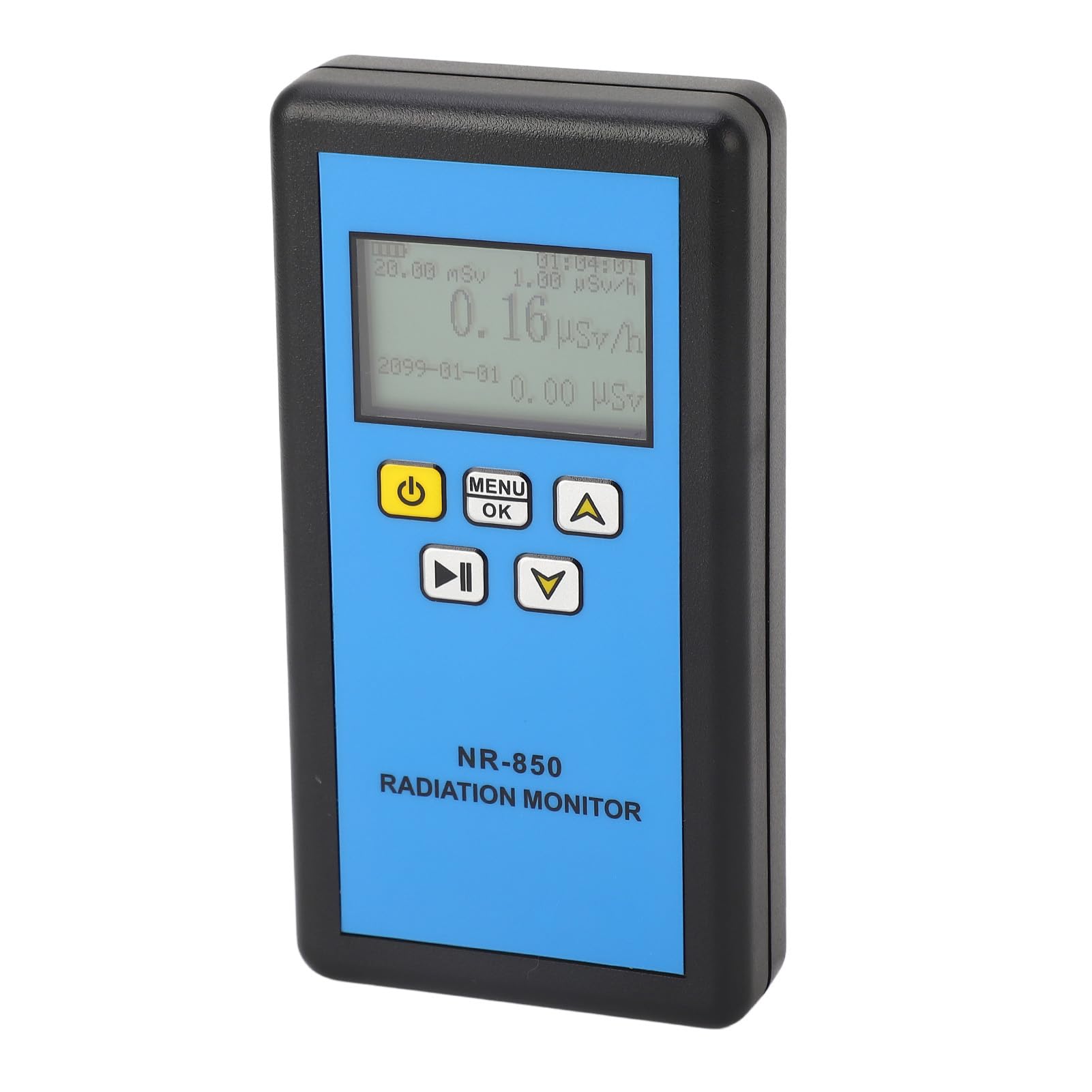 Detector de Radiación, Contador Geiger con Compensación de Energía, Dosímetro de Radiación con Pantalla LCD, Monitoreo de Rayos Beta Gamma X, Modos de Alarma, Portátil para Planta Nuclear