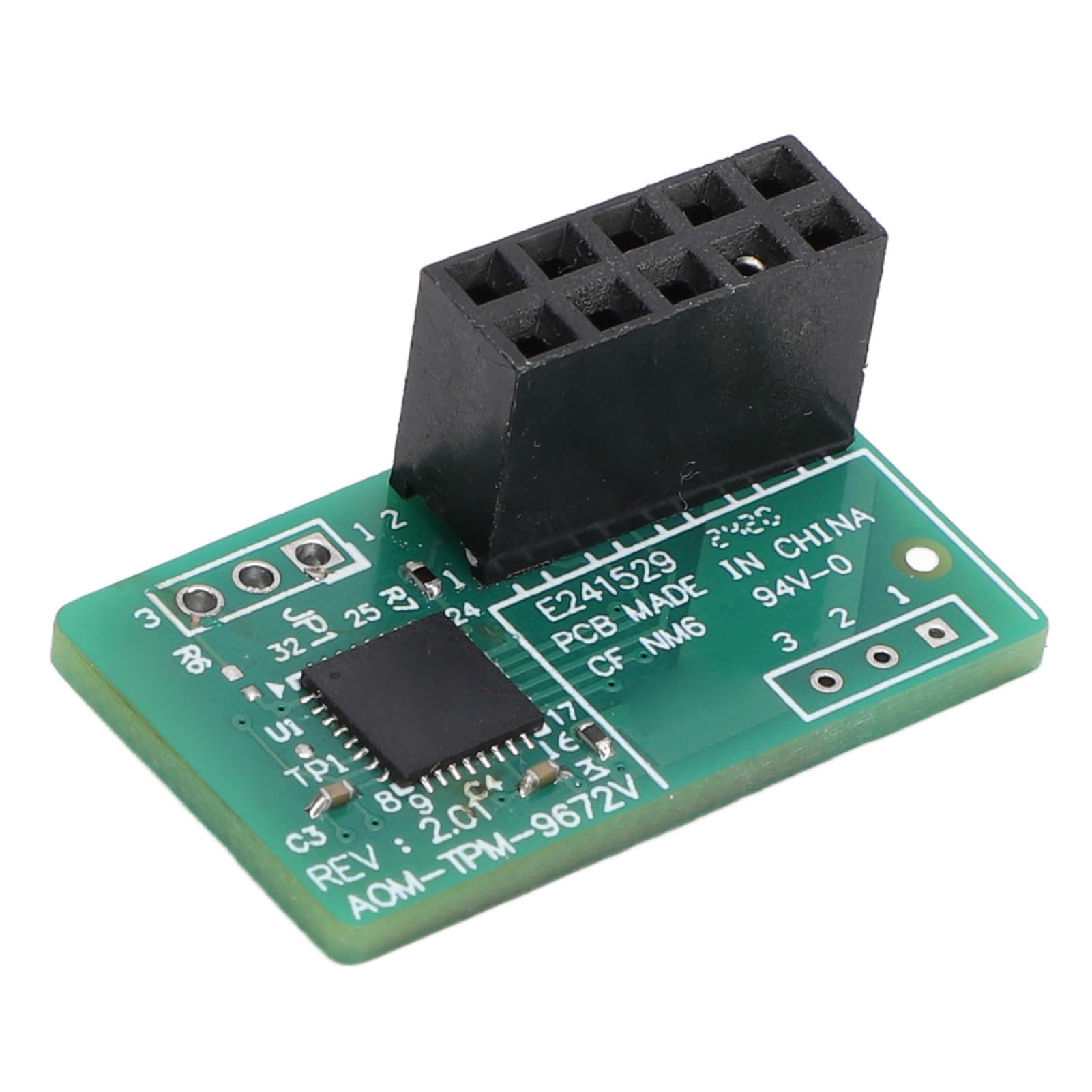 Dpofirs Modulo TPM 2.0 PCB Verde Compatto per Scheda Madre, funzionalità di Alta Sicurezza per Professionisti IT