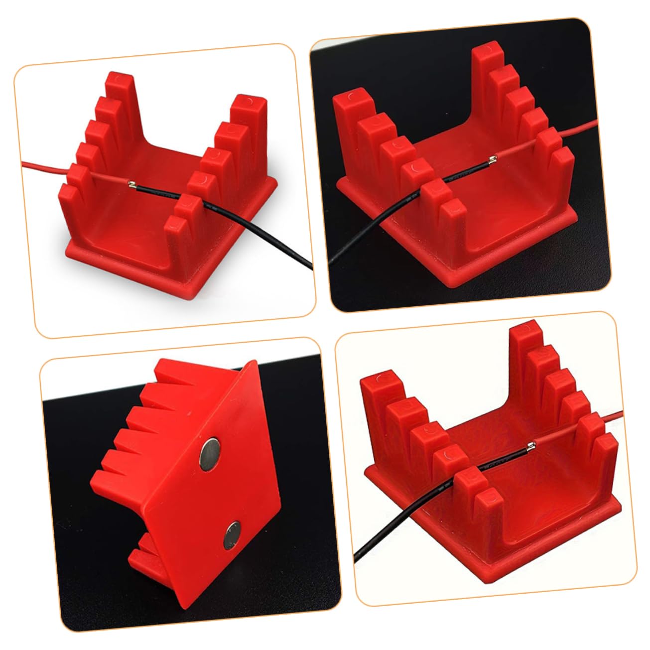 Mikikit Silicone Soldering Station Wire Clamp Bracket Easy to Use and Portable for Welding Jobs