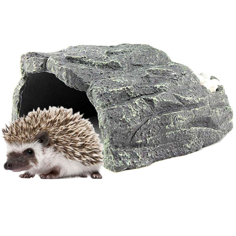 Winterschlaf Herberge Für Igel, Igelhaus Winterfest Mit Boden Harz Igelhotel Feuchtigkeitsbeständig Igelschlafhaus Wasserdicht Igelhaus Bausatz Einfach Zu Säubern,19x20.5x9cm