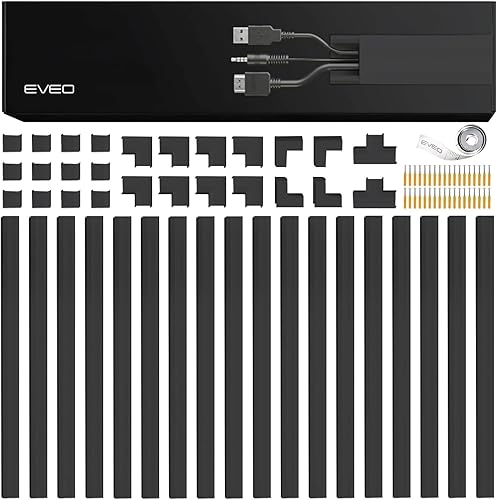 Miniatura 8 de EVEO Ocultador de cables – Un Ocultacables de 300" Cubierta de Cable de Pared Ocultacables, Ocultador de Cables, Ocultadores de Cables para TV en la