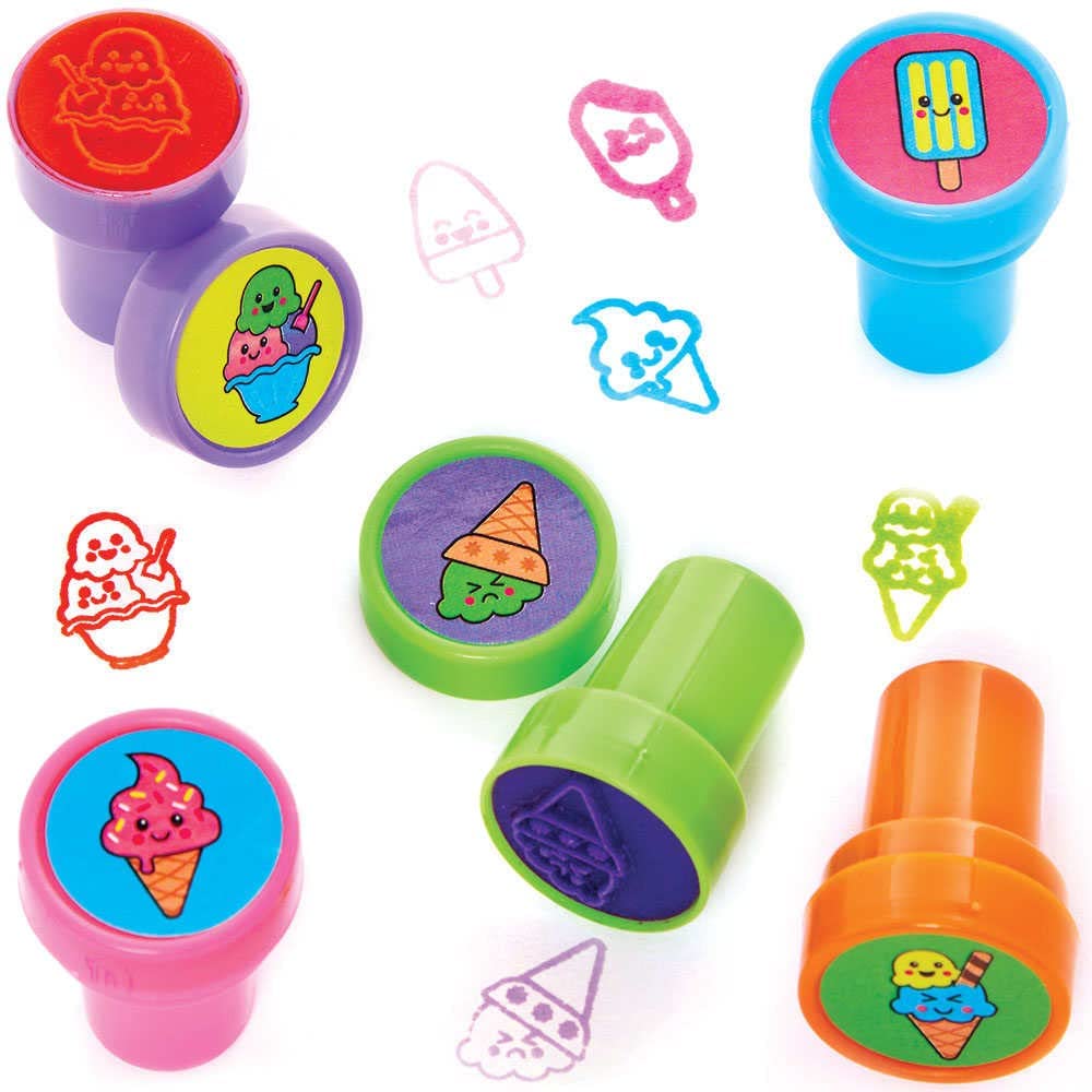 10 Tampons Encreurs Fleurs Pour Enfants - Baker Ross Loisirs Créatifs Avec 5 Couleurs