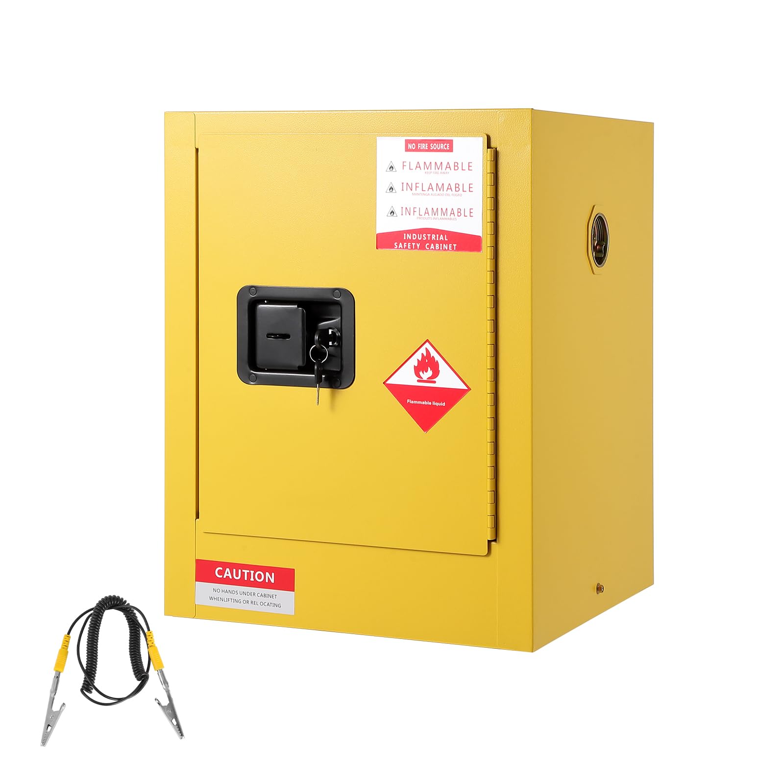 Garvee Armario de Seguridad para inflamables, 43,2 x 43,2 x 55,9 cm, 15,1 L | gasolina, queroseno, etanol y metanol, organización práctica en taller, para alcohol, almacén y laboratorio