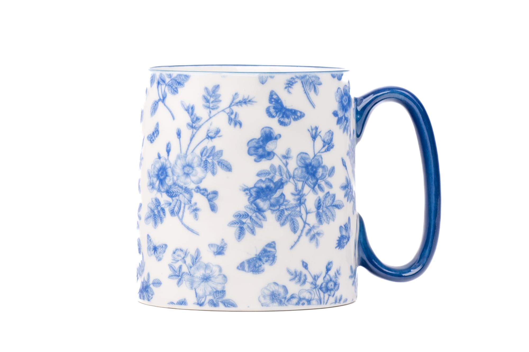 Amazon.com: 10 Strawberry Street Bella Blue White Chinoserie Mug