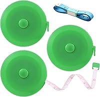 Vista 17 de Cinta métrica retráctil, cinta métrica de tela, cinta métrica de costura pequeña de 60 pulgadas para manualidades, enfermería, viajes médicos Verde