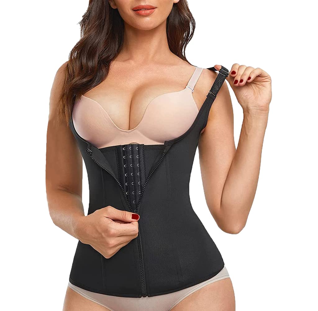 Gotoly Damen Korsett | Waist Trainer Mit 6 Stahlknochen - Formende Shapewear Unterbrust