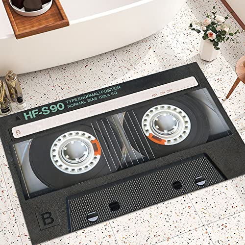 Tapete decorativo negro de música 60x90 cm miniatura 1