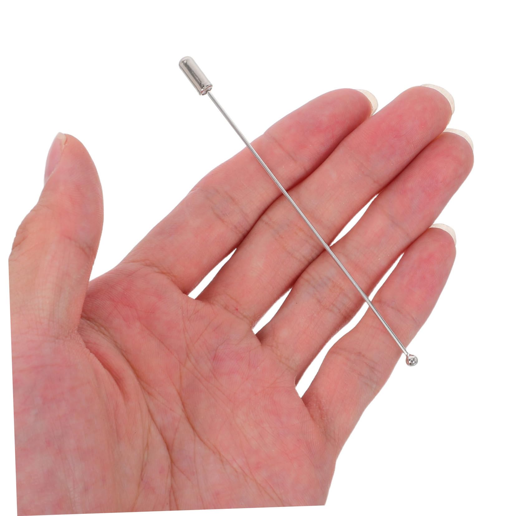 40 Pezzi Spille Aghi Bastoncino 90 Mm in Acciaio Inox Argento per Creatività Fai da Te Decorazioni Boutonniere e Accessori Moda Abbigliamento Tessuti Vari
