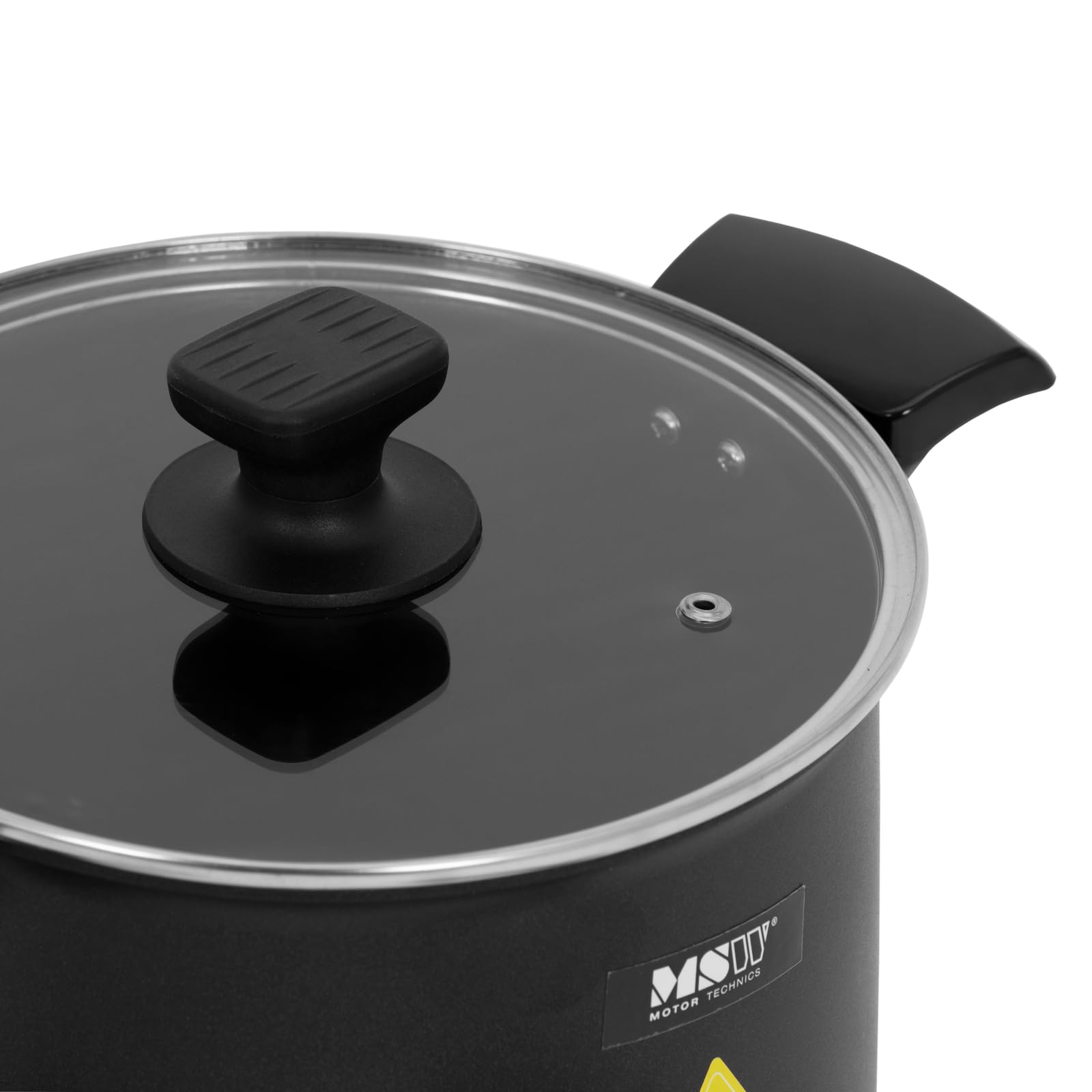 MSW elektryczny topiarka do wosku do produkcji świec, 5 l, 0-150 °C, 1200 W, kurek spustowy, zabezpieczenie przed przegrzaniem, ochrona przed pracą na sucho, powłoka zapobiegająca przywieraniu,