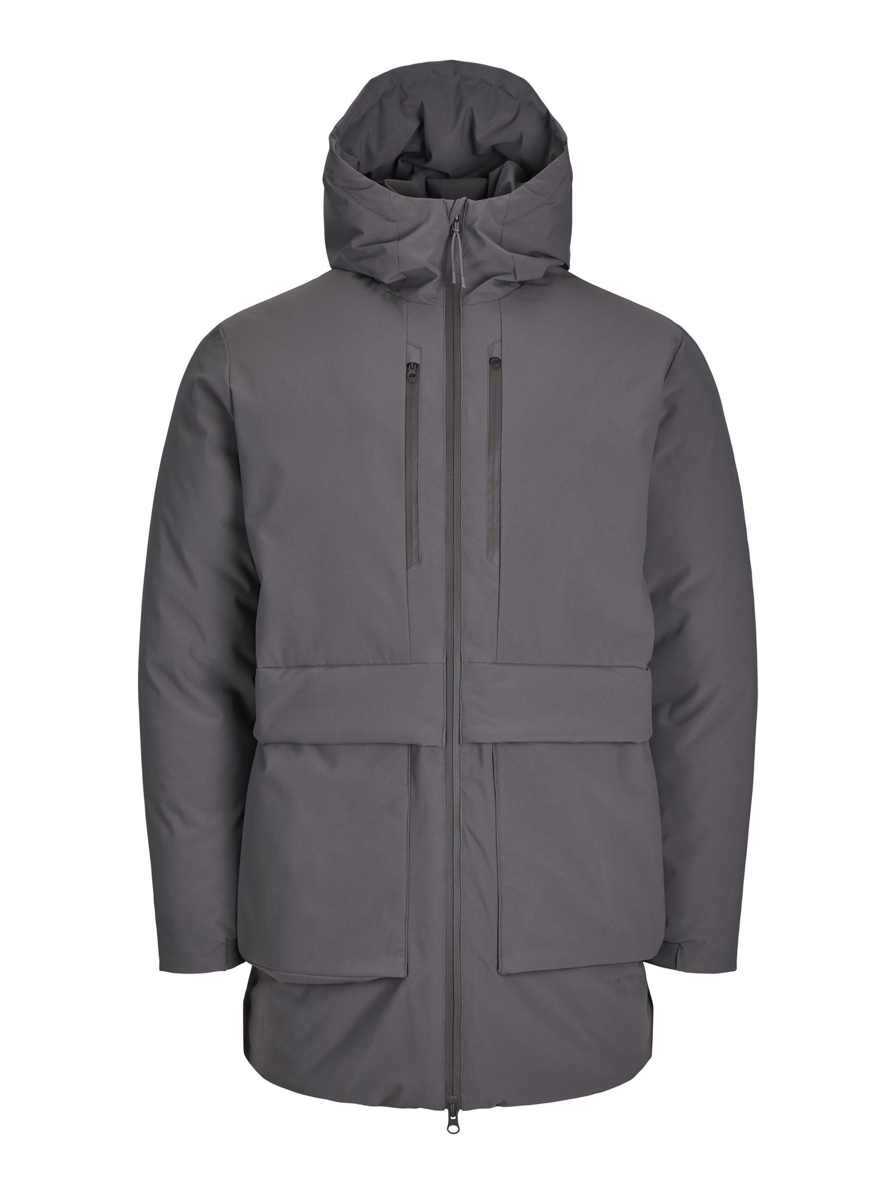 JACK & JONES Male Parka Parka, Pavement, XS