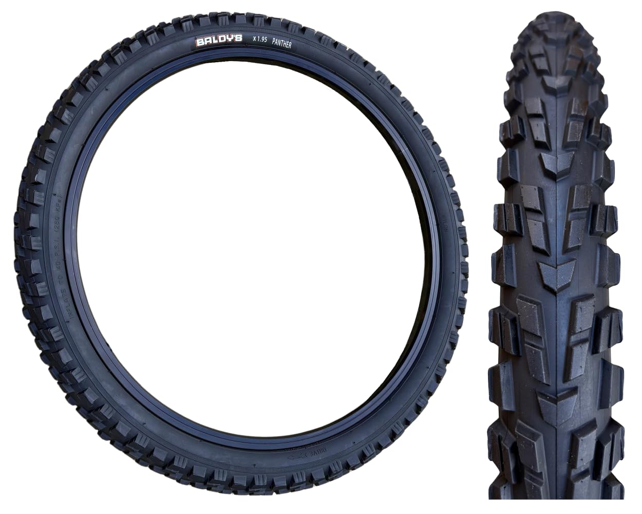 Baldys PANTHER 20 x 1.95 Mountain Bike Tyre BLACK