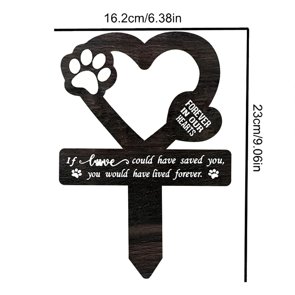 Targa commemorativa per Cane palo per Targa commemorativa per Cane palo per Targa in Acrilico Impermeabile per Tomba Targa commemorativa per Animali Domestici, palo commemorativo per la Tomba