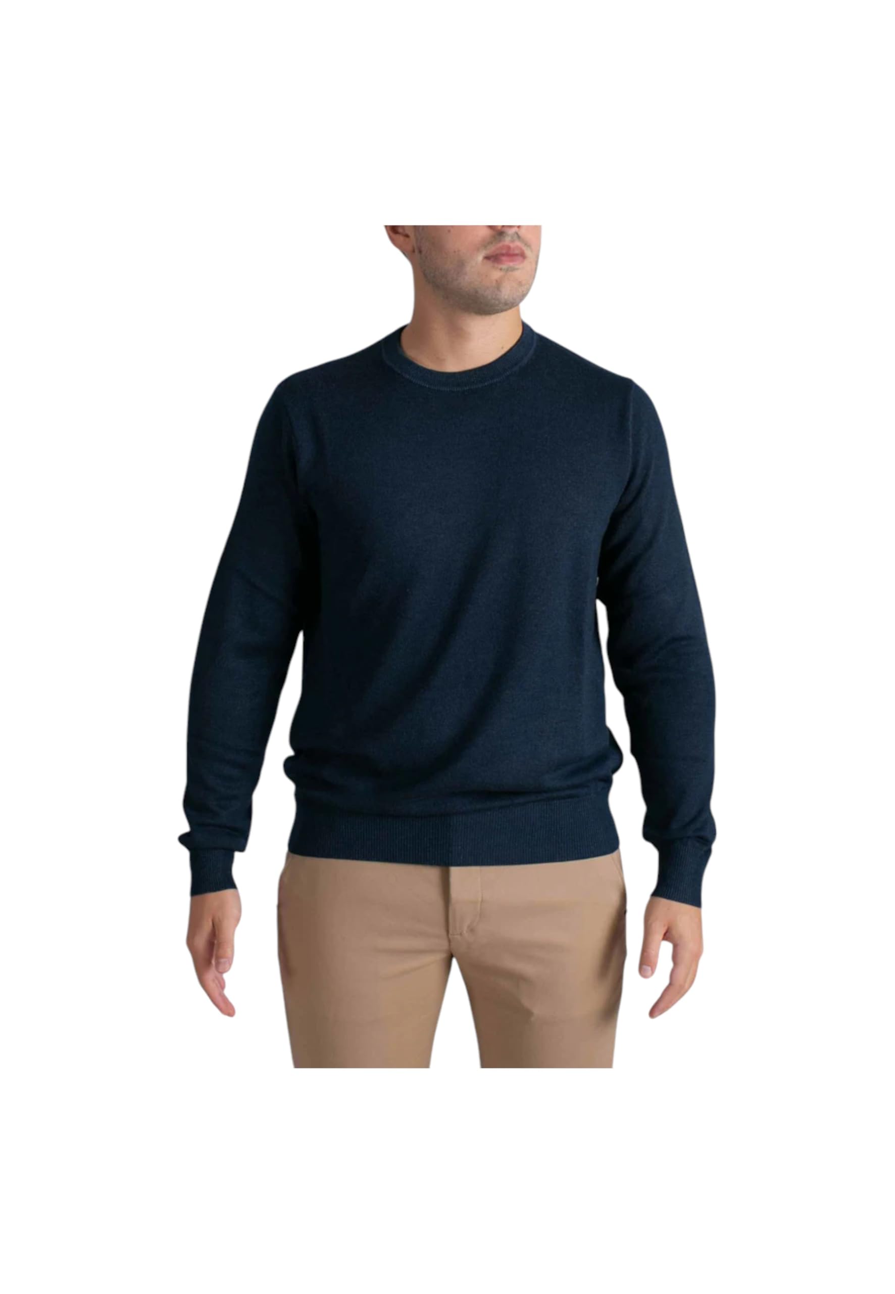 Saint Barth Mc2 Uomo Maglione A Girocollo Lana Merino REGE001