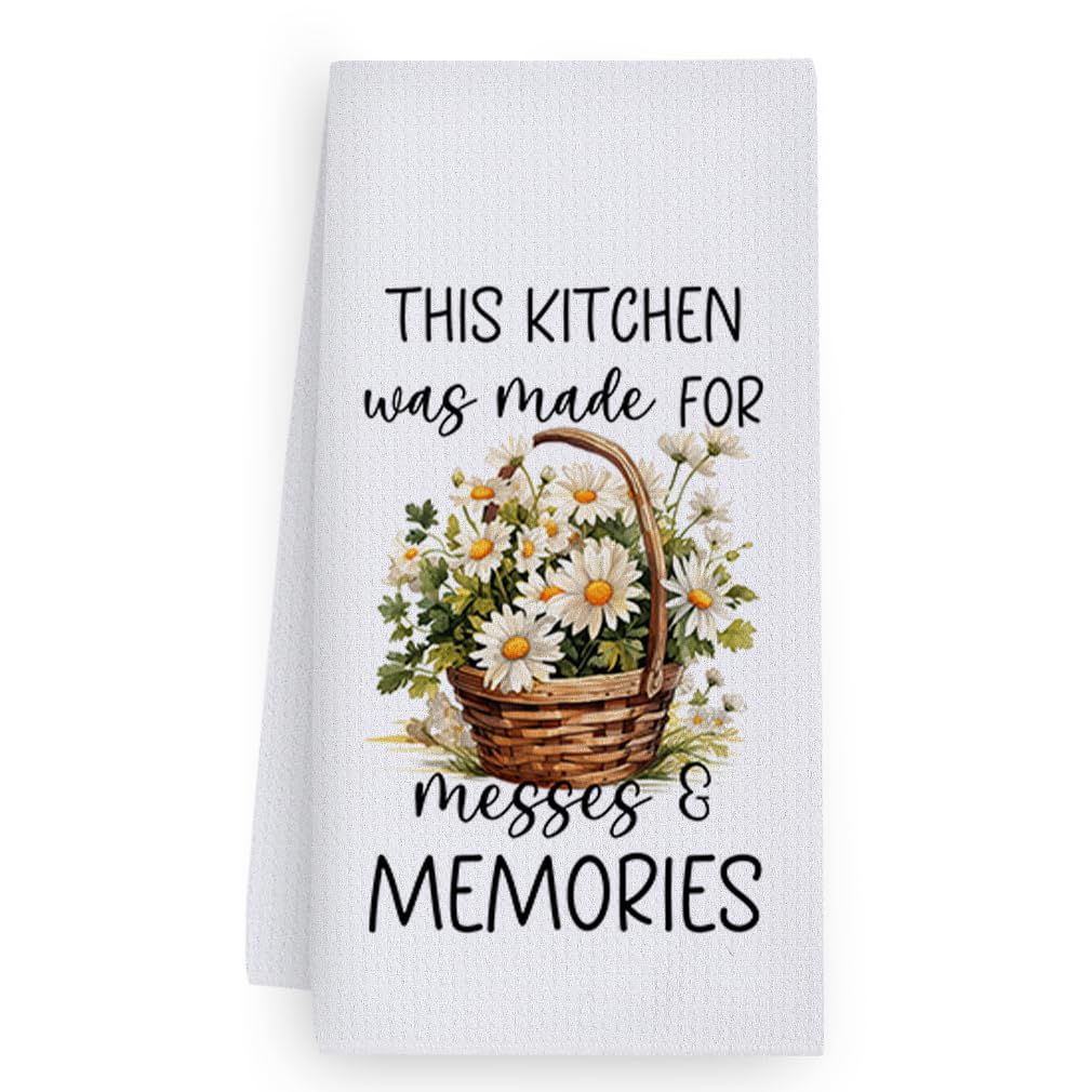 Trapos Cocina Canastas De Flores Beige Paños de Cocina Suaves y Absorbentes Paños Cocina Reutilizables Trapos de Cocina para Secar Toallas Lavable Toallas de Barra Juego de 4 (40x60cm)