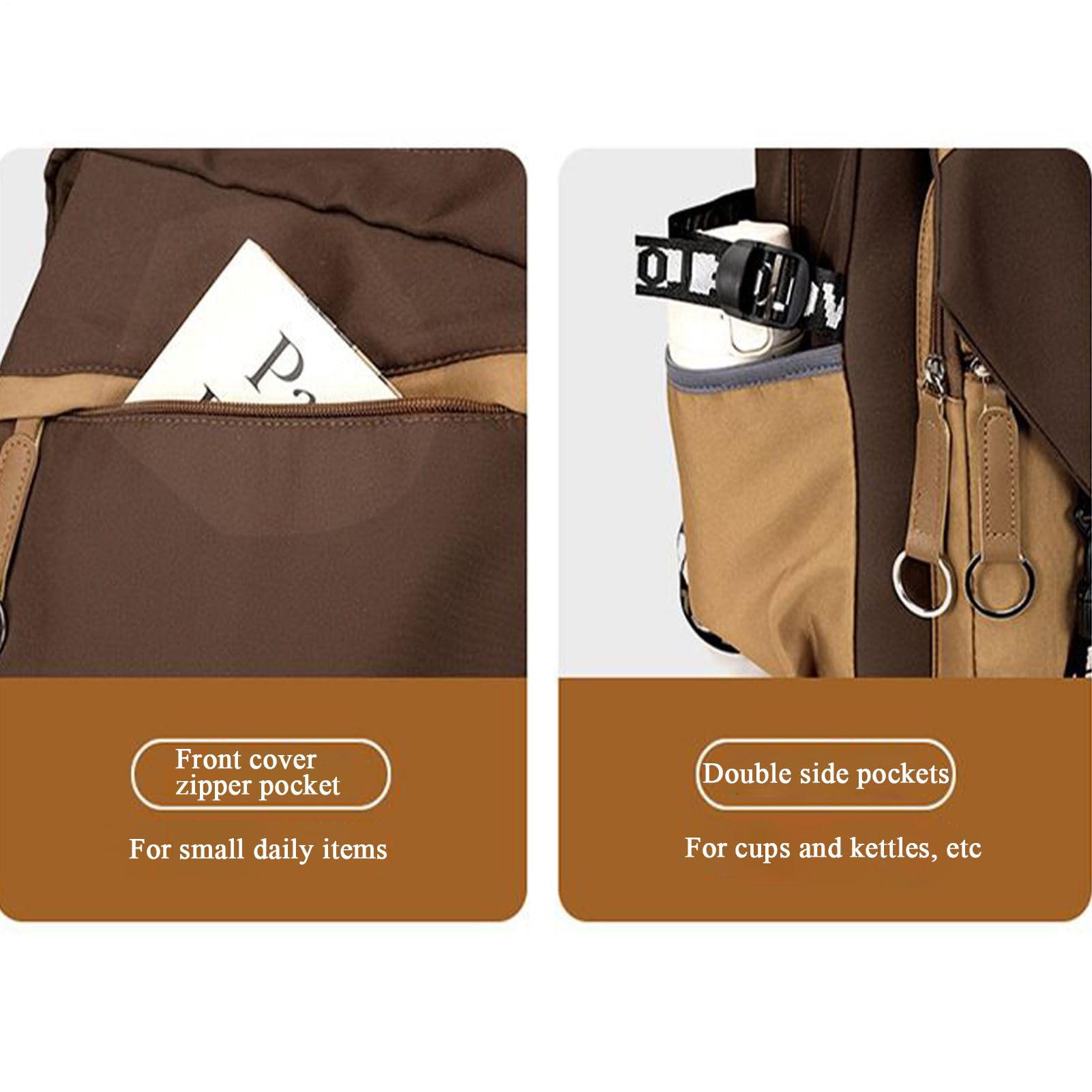 Zaino Riccio Per Bambine Kit Astuccio E Borsetta | Zaino Scolastico Cartone Animato Elefante Per Bambini, Ragazzi, Studenti, Libri, Scuola, Viaggi, Picnic e Uso Quotidiano