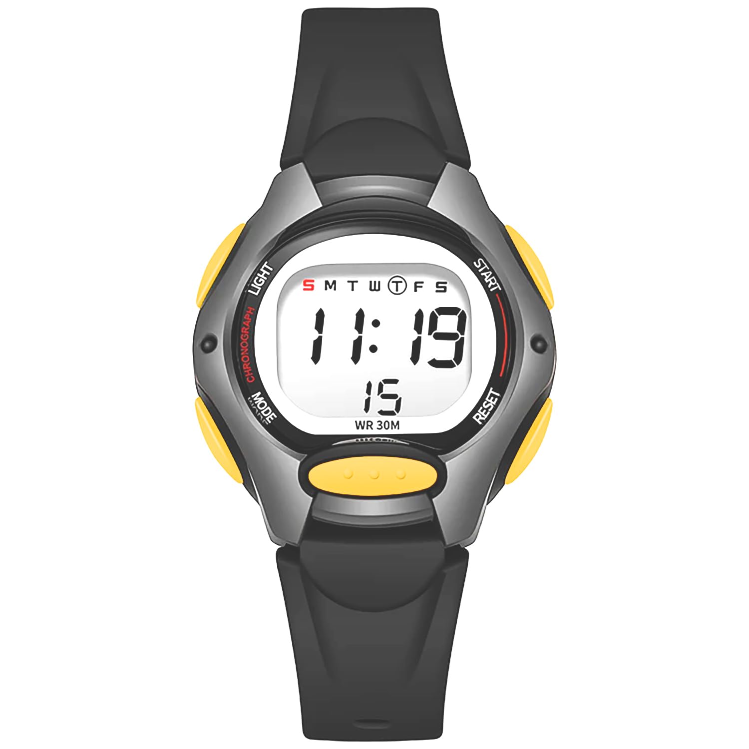 Time Up Silicone Digital Dial Small Size Nightlight Alarm Waterproof Kids Watch For Girls & Boys (Age:4-10 Years)-Ne207-X (Black) (B0CXJGK1T6) Amazon Price History, Amazon Price Tracker