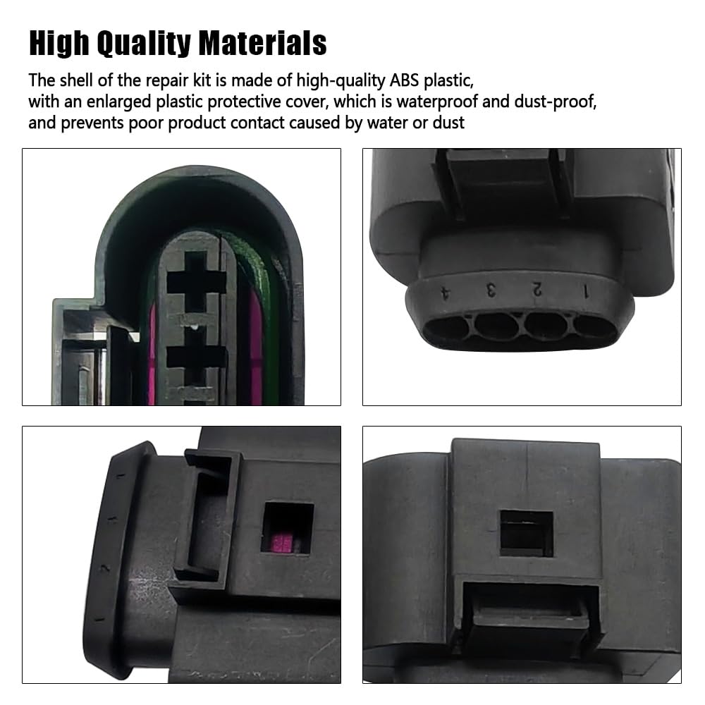 Kit De Câblage Prise Bobine Allumage 4 Broches - Compatible Audi, VW, Skoda, Seat Et Plus - 1J0973724 / 4B0973724