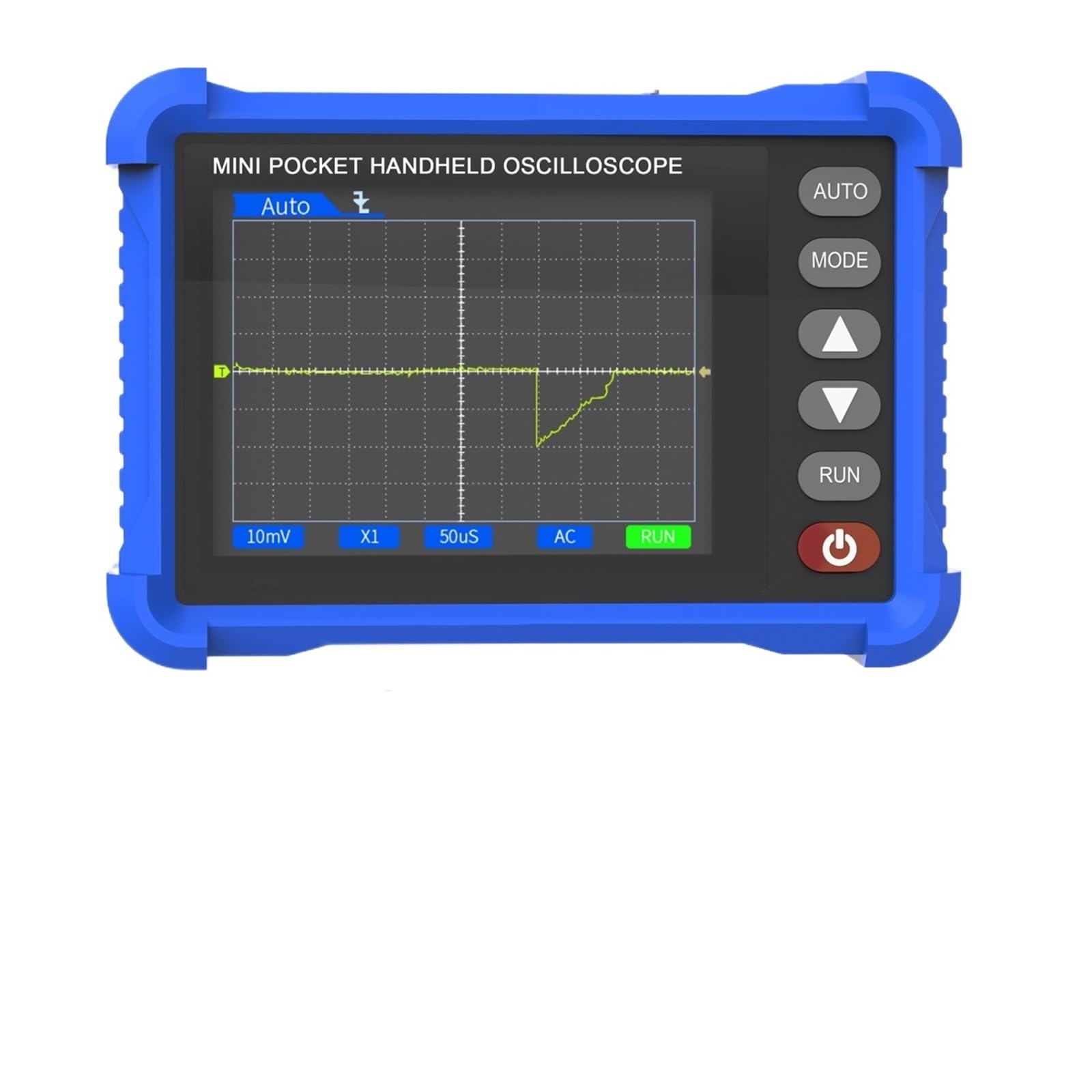 Osciloscopios, Mini osciloscopio portátil de 250 K, ancho banda kHz y probador forma onda 2,5 MS/s(Blauw)