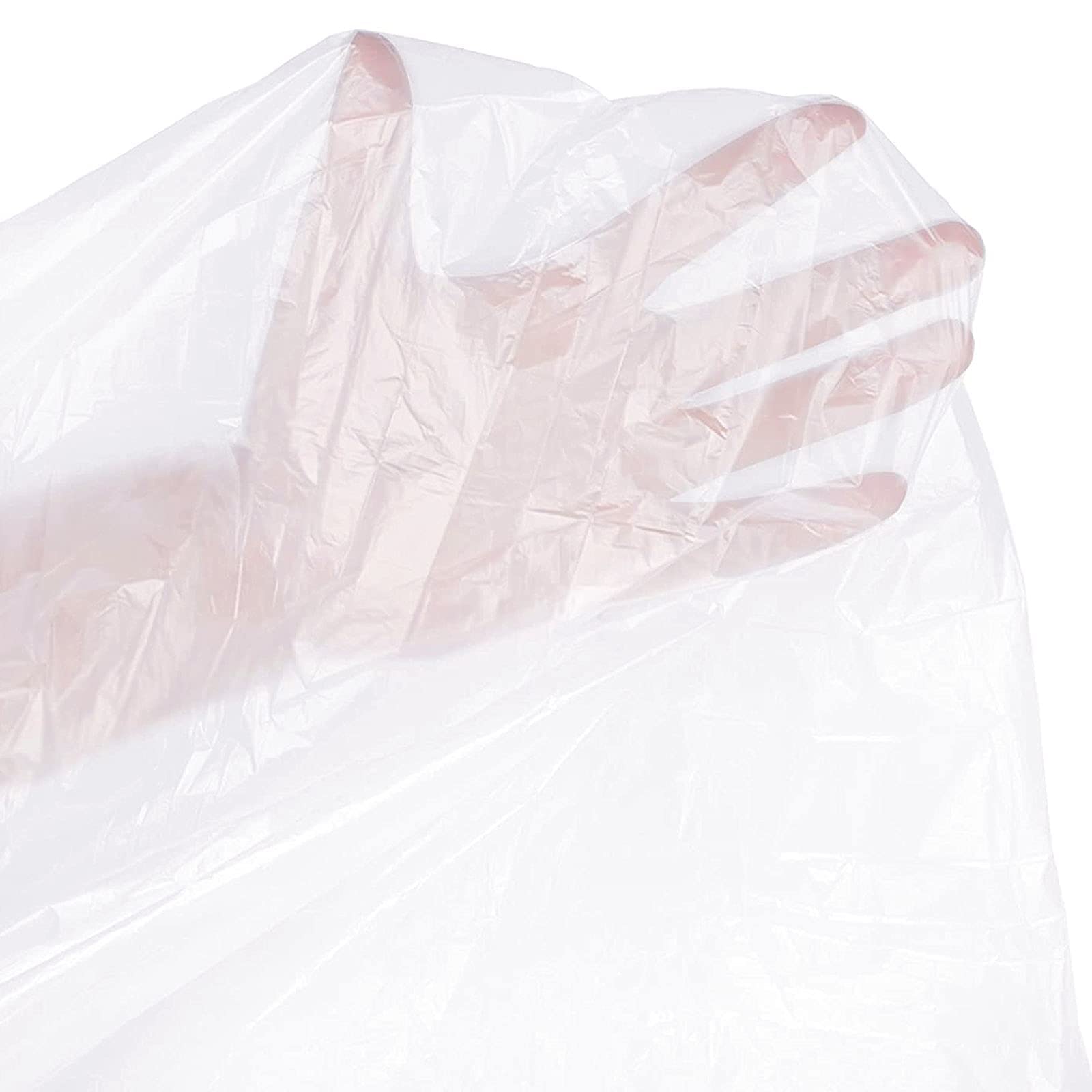 Feuilles De Plastique 50PCS, Doublures De Couverture De Sauna Pour Enveloppement Corporel, PVC 43"x83", Ouverture Latérale