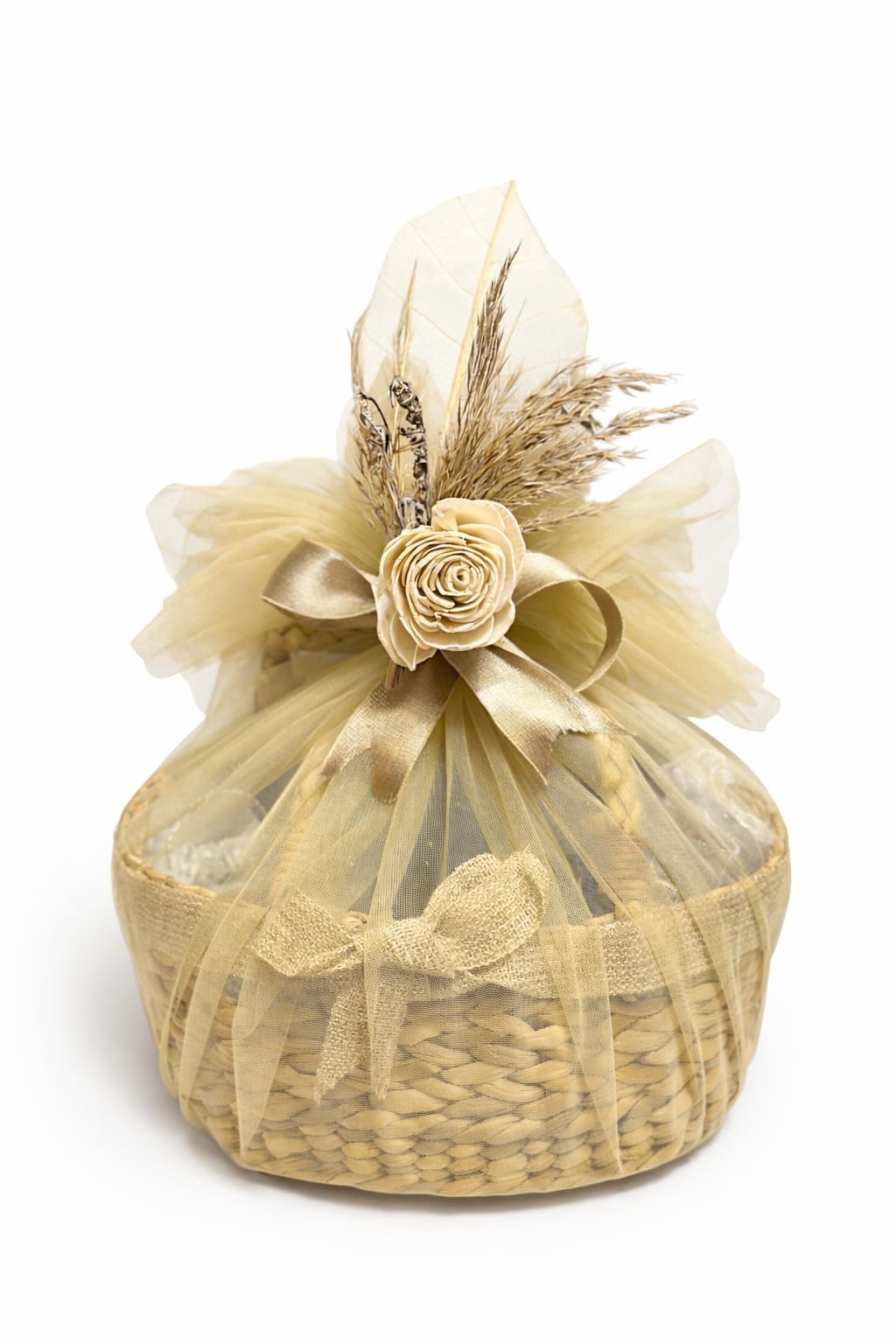Handcrafted Premuim Gift Hamper with Scented Candles, Wax Sachets, Bath Salt, Detox Tea, Dry Flower Bouquet, Jute Basket | Valentines Gifting | Love Gift | Boyfriend/Girlfriend-image-16