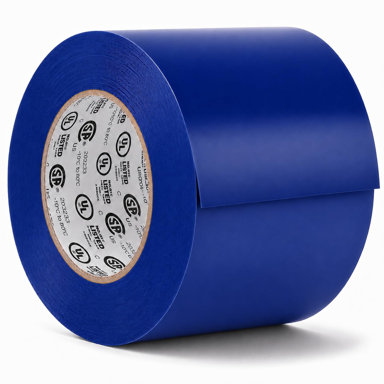GGR Supplies EL-766AW Blue General Purpose Electrical Tape, 3 Inch x 66 Feet, 7 Mil PVC, UL/CSA Listed Core, 600V Flame-Retardant Insulation for Wire Splicing, Bundling &amp; Color Coding, Pack of 1