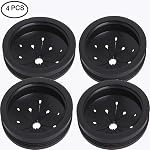 Garbage Disposal Splash Guard Sink Baffle Set of 4, Disposal Replacement Waste Food Disposal Part. (3-1/8 Inch in Diameter)