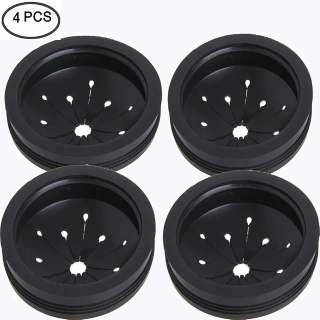 Garbage Disposal Splash Guard Sink Baffle Set of 4, Disposal Replacement Waste Food Disposal Part. (3-1/8 Inch in Diameter)