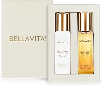 Bella Vita Luxury White Oud & Honey Oud | Long Lasting Perfume | Perfume for Man & Woman | EDP 2x20ml | Honey, Lemon & Patchouli | Premium Fragrance