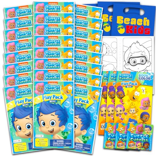Bubble Guppies Party Favors for Kids Bundle - 24 Mini Activity Packs