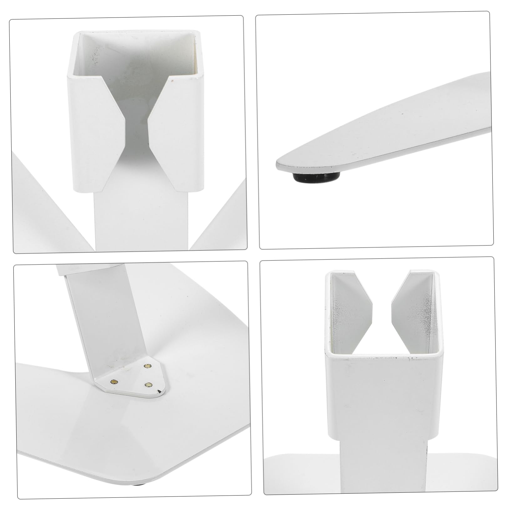 TOYANDONA Supporto per Strumenti Fiato Ferro Bianco per Elettronico | Asta per Esposizione di Art Works, Inserto Interno Morbido, Struttura Stabile per Appoggio Ordinato