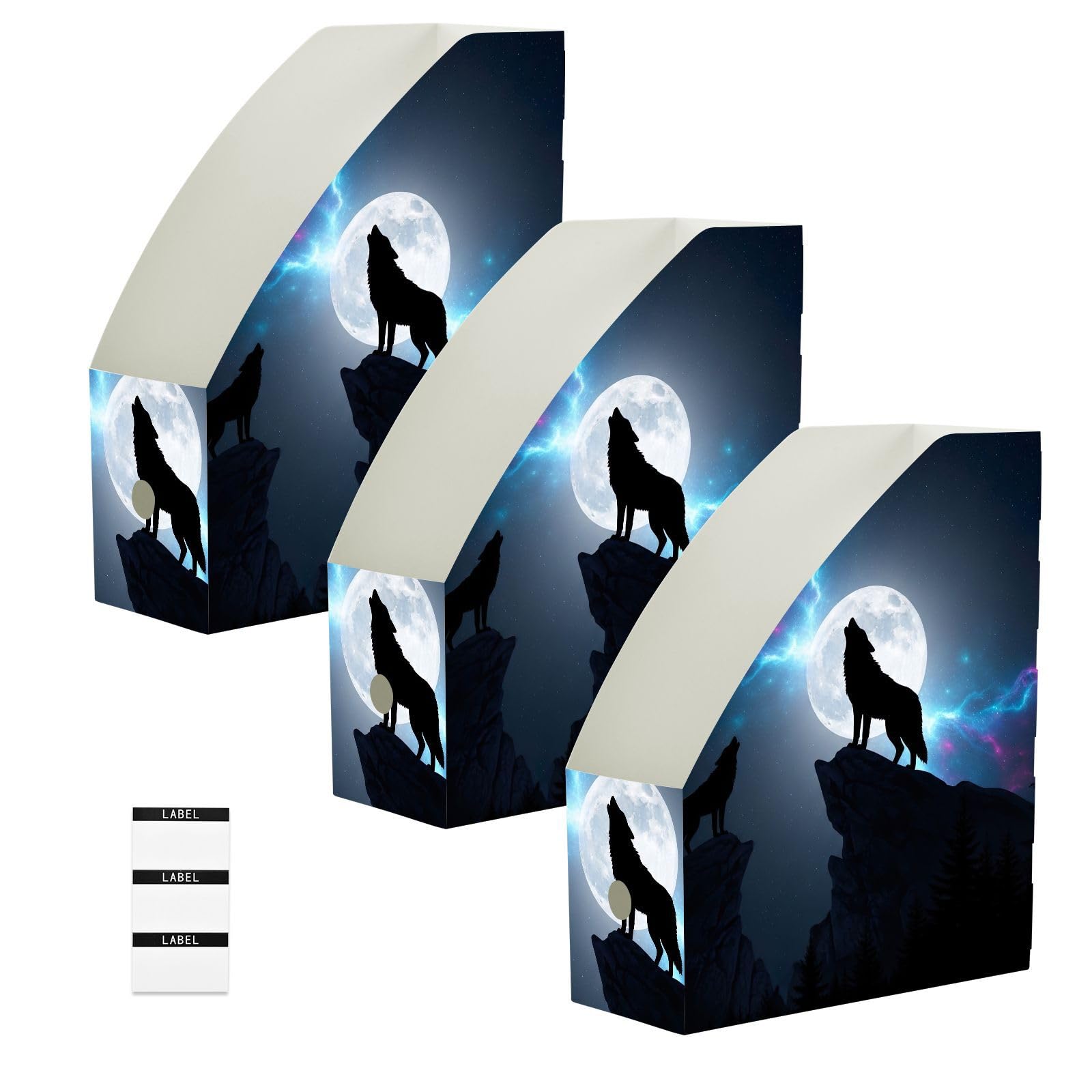 Porte-revues en polypropylène lisse coloré loup fluo